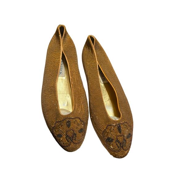 Caparros 9.5 gold flats - Picture 3 of 15